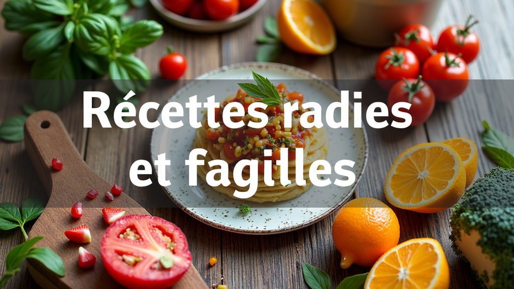 Recettes rapides et faciles pour des repas sains